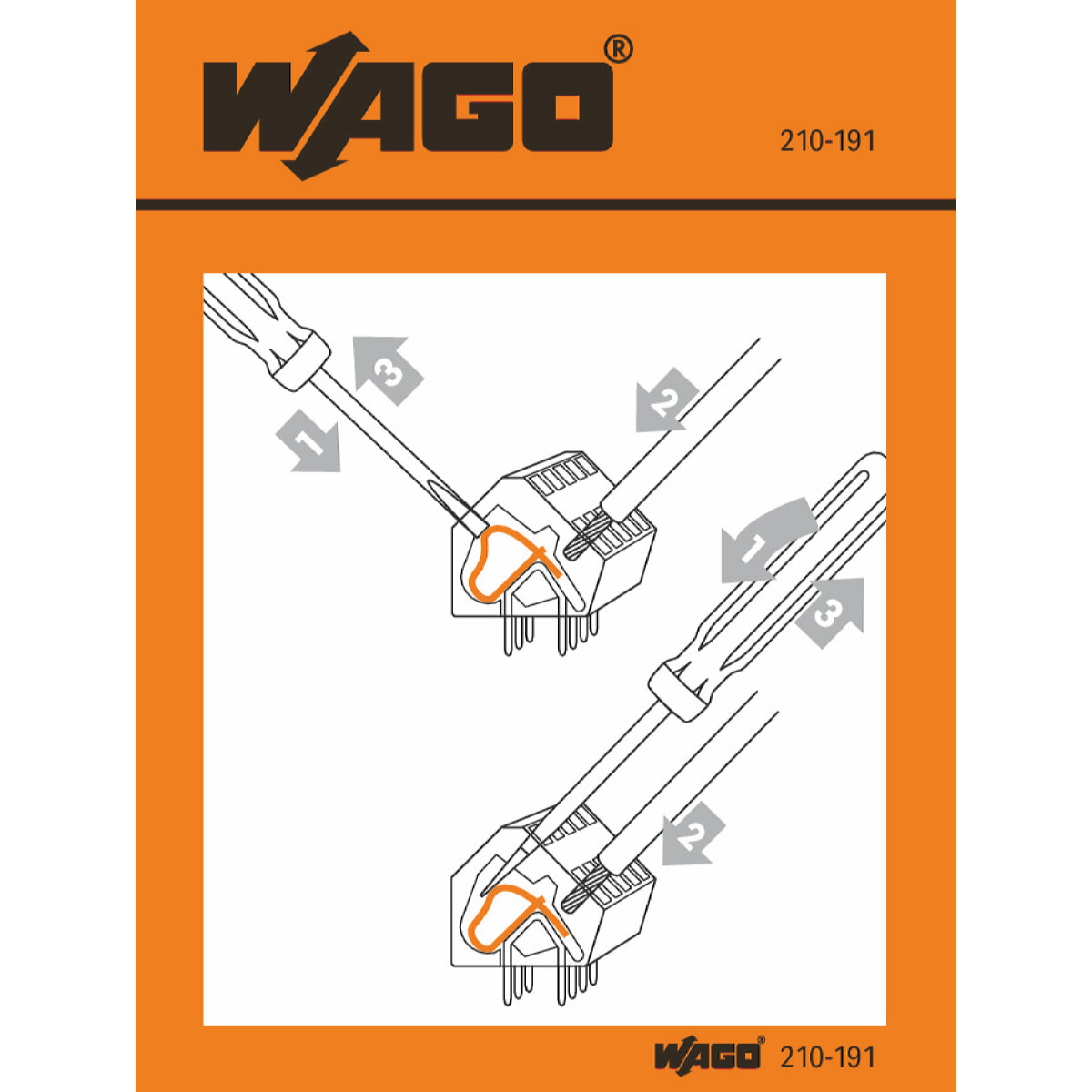 WAGO Handhabungsaufkleber für Leiterplattenklemmen Serie 236 210-191
