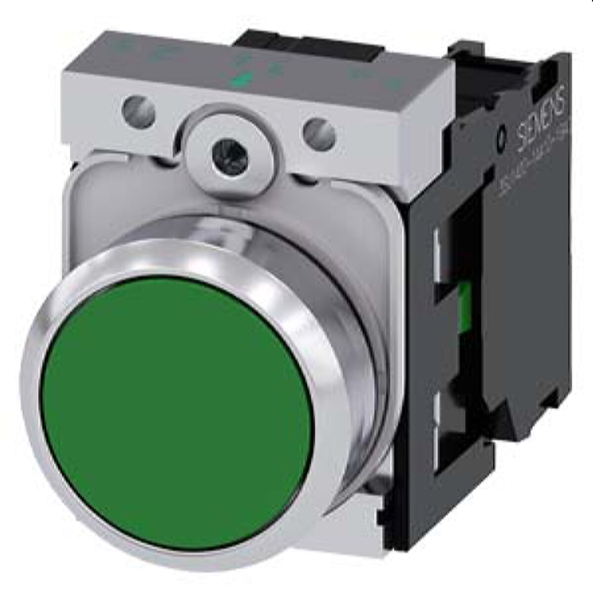 Siemens Drucktaster 22mm rund grün 1S 3SU1150-0AB40-1BA0