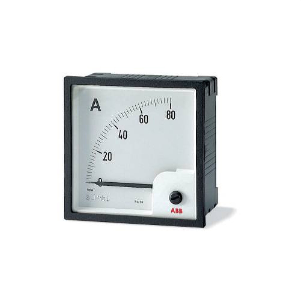 ABB Stotz-Kontakt Amperemeter AMT1-A1-60/96 60A Wechselstrom 96mm 2CSG313110R4001