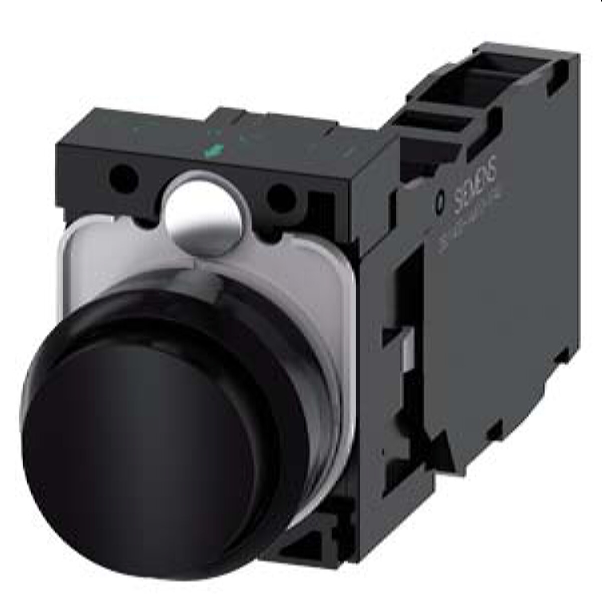 Siemens Drucktaster 22mm rund schwarz 1S1OE 3SU1100-0BB10-1FA0