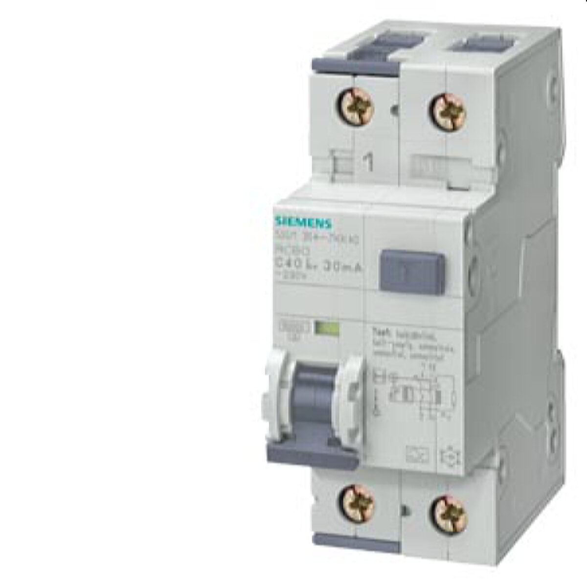 Siemens FI/LS-Schalter C8/0,03A 10kA 1polig+N 5SU1354-7KK08