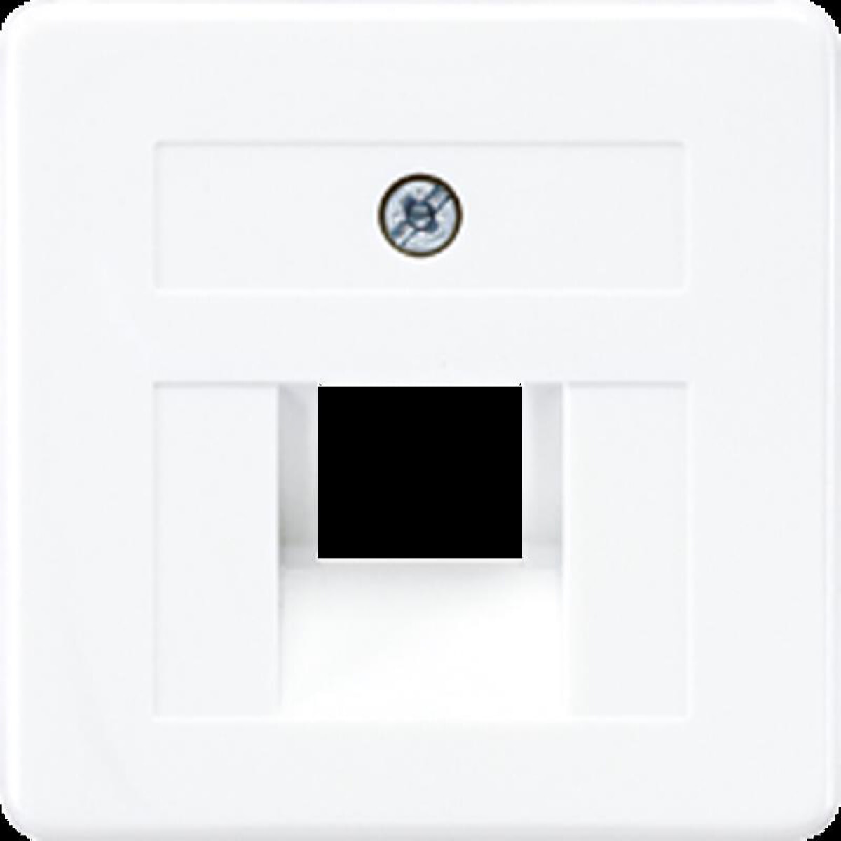 Jung cover for IAE/UAE junction boxes 1 x 8-pin, thermoplastic, 50 x 50 mm, alpine white 169-1UAEWW