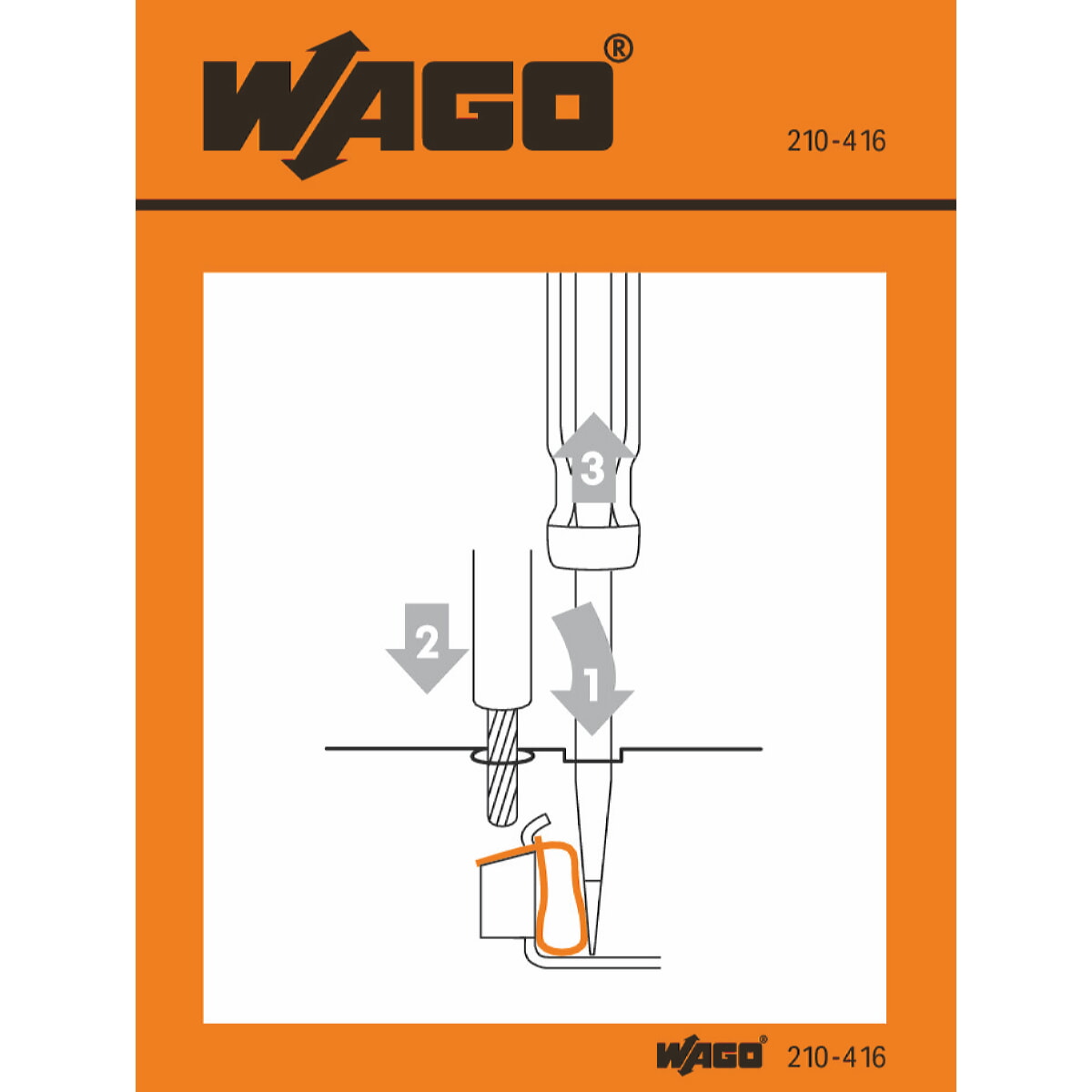 WAGO Handhabungsaufkleber 210-416