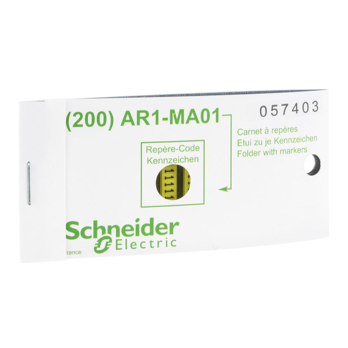 Schneider Electric Kennzeichnungsring gelb Ziffer 1