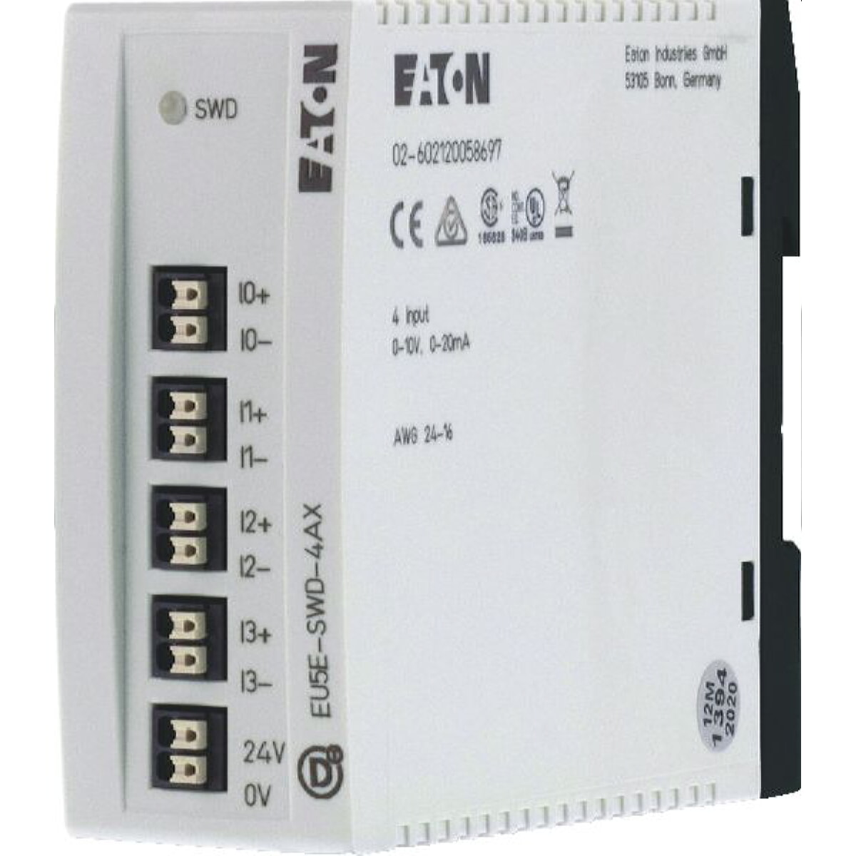 Eaton Electric Eingangsmodul EU5E-SWD-4AX 4Eingänge U/I