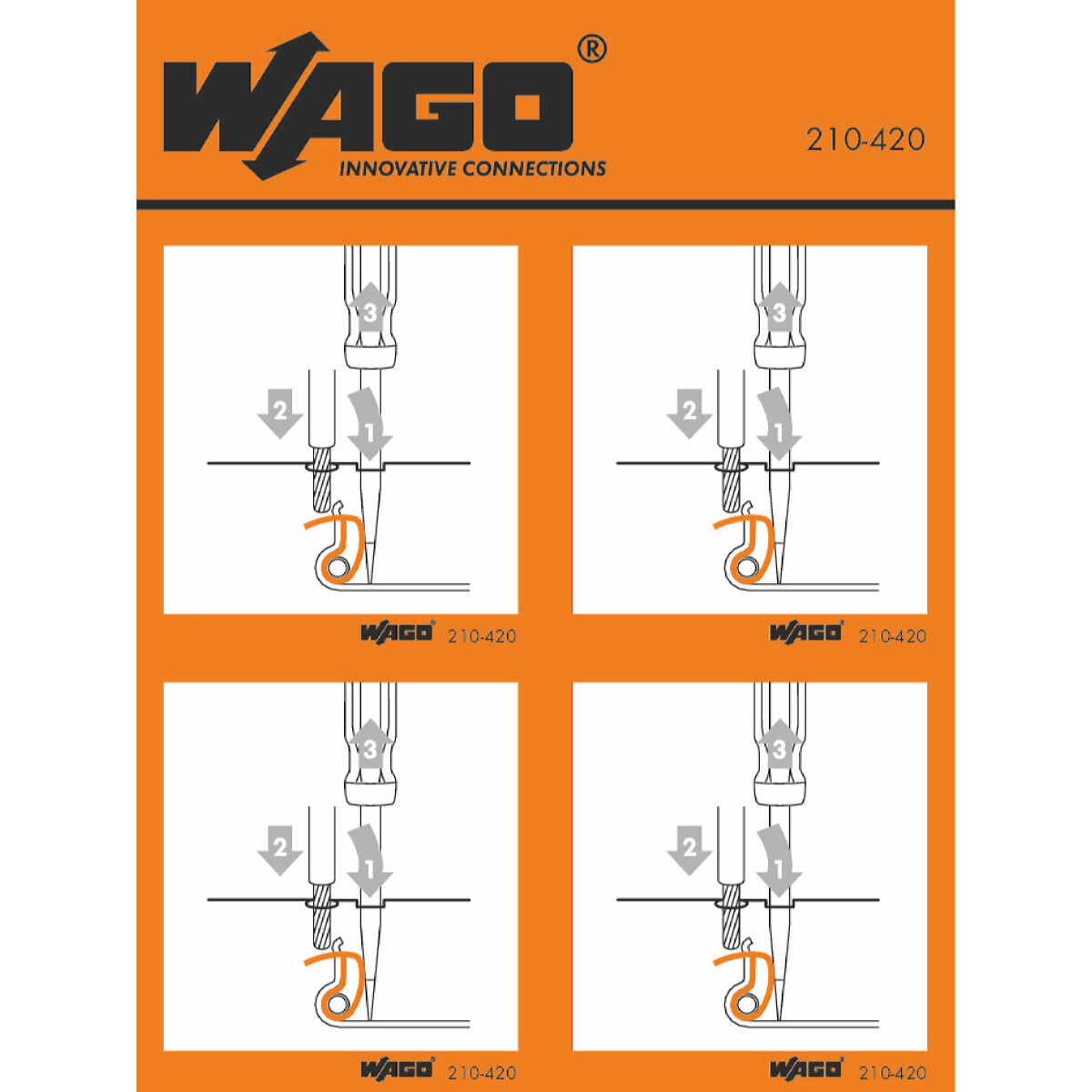 WAGO Handhabungsaufkleber 210-420