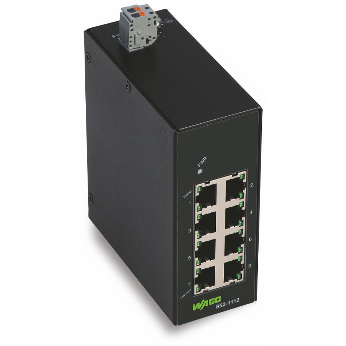 WAGO Industrial-ECO-Switch 8 Ports 1000Base-T schwarz 852-1112