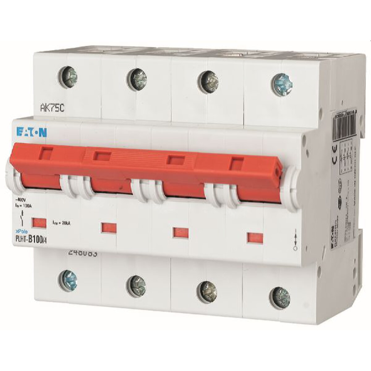 Eaton Electric Leitungsschutzschalter, Automat PLHT-B100/4 B100A 4polig