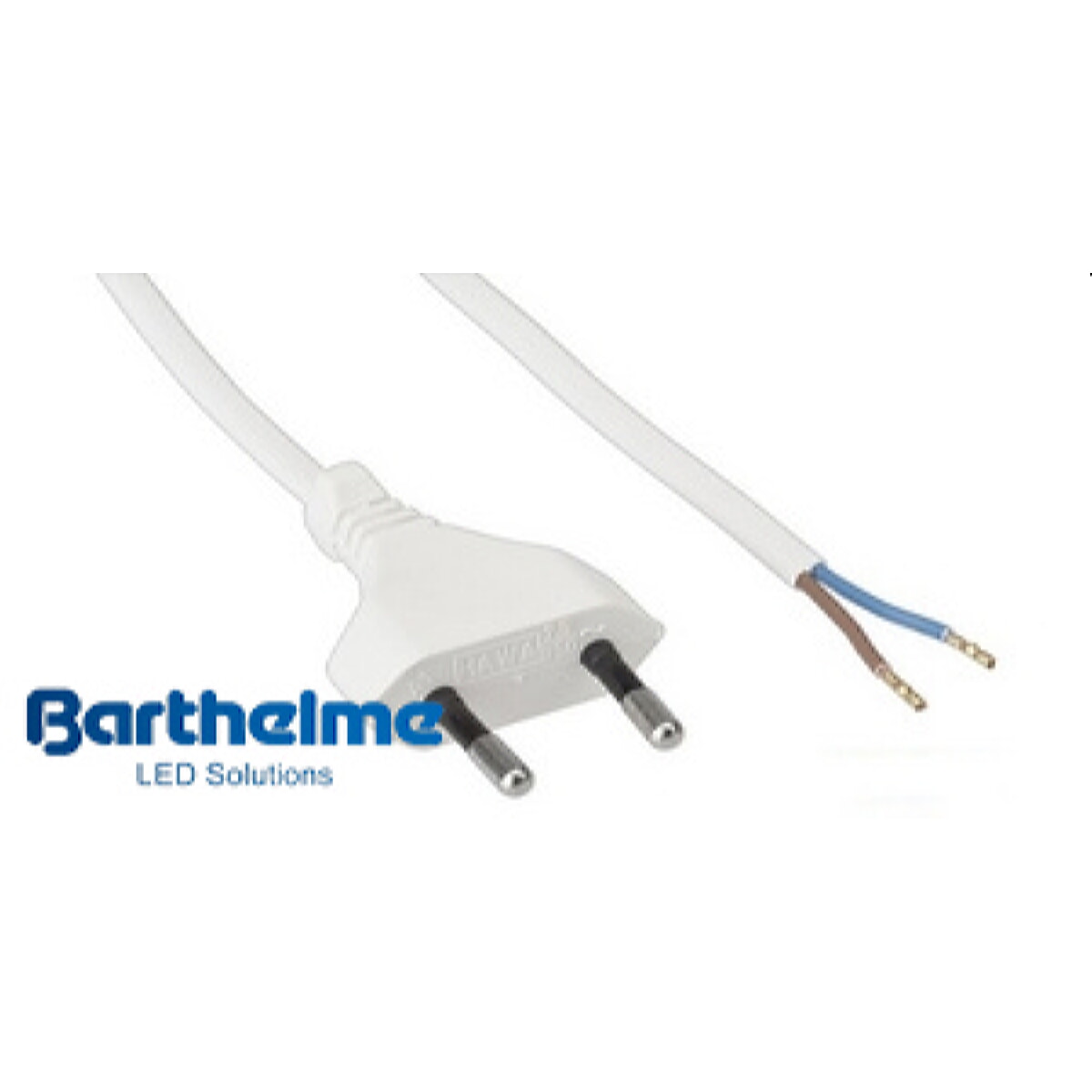 Barthelme Anschlussleitung PVC 2x0,75 200cm weiss LEDKAB34
