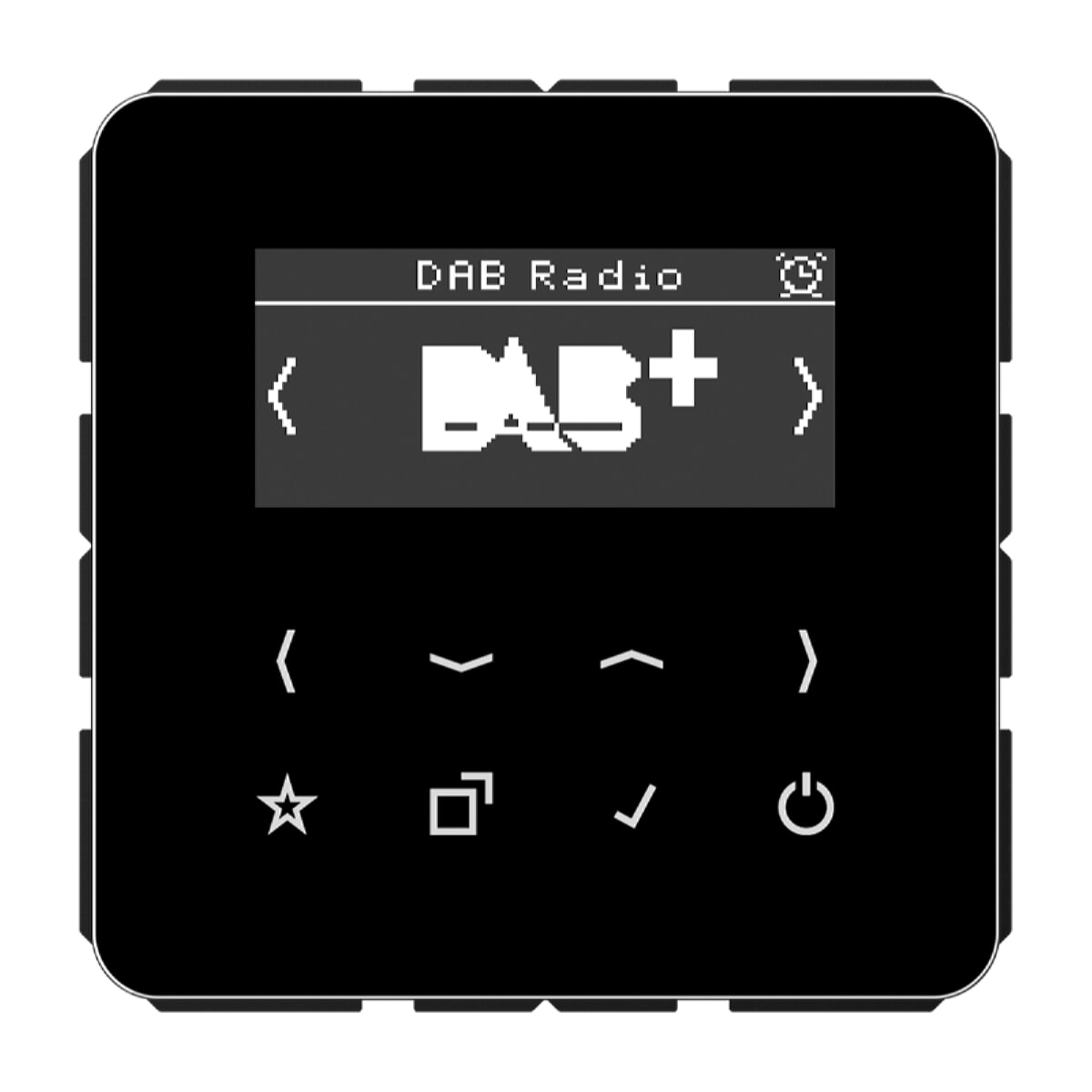 Jung Smart Radio DAB+, Serie CD, schwarz DABCDSW