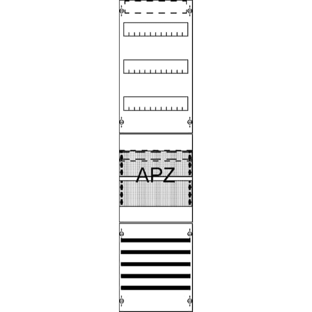ABB Striebel & John FV17SA2 Verteilerfeld mit SaS /APZ 7RE