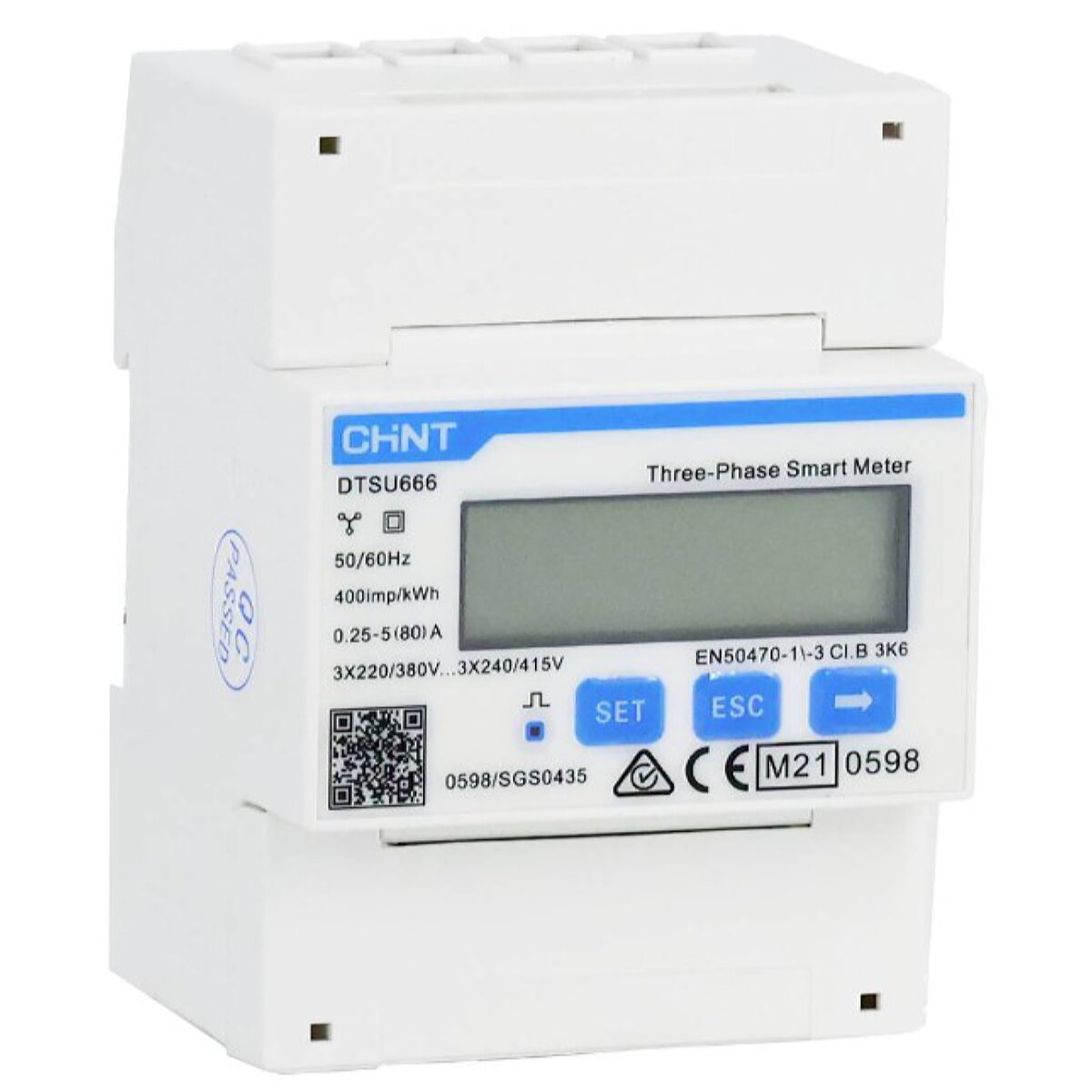 SolaX Chint DTSU666-CT electricity meter incl. current clamps 200A