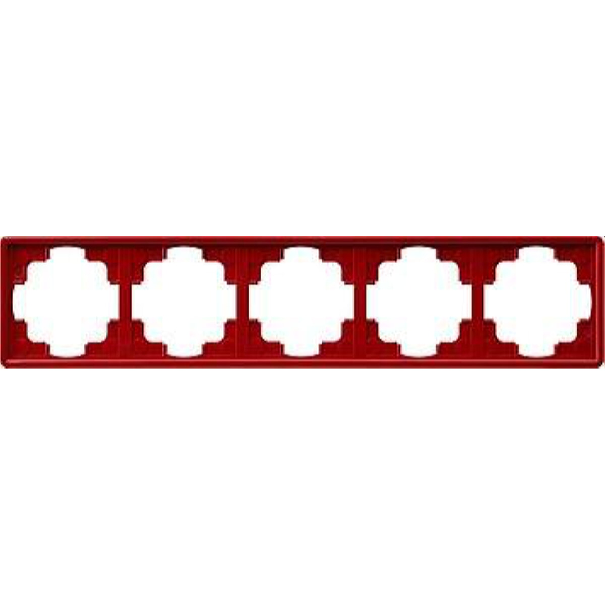 Gira Rahmen 021543 5fach S-Color rot
