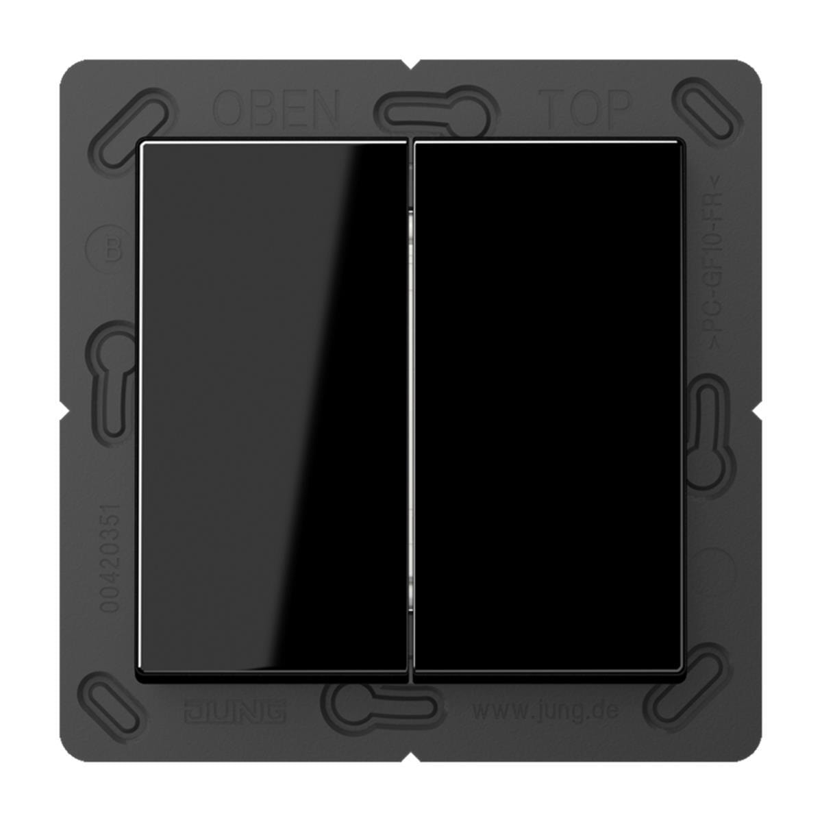 Jung Bluetooth® Low Energy Funk-Wandsender 4-kanalig, Serie A, schwarz BLEA595SW