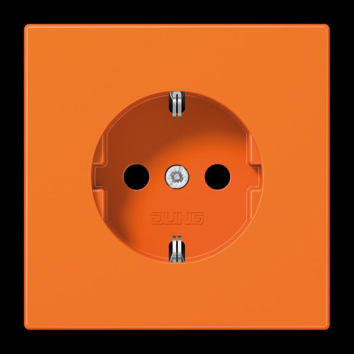 Jung SCHUKO Steckdose, 16 A 250 V ~, Thermoplast, Serie LS, orange (für ZSV) LS1520BFO