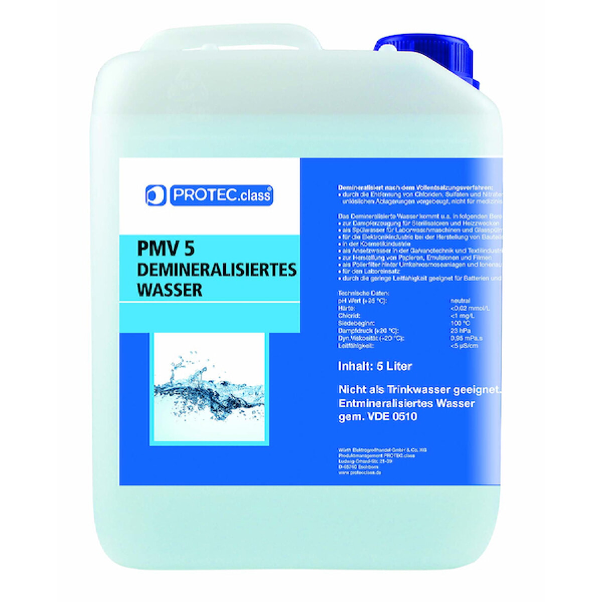 PROTEC.class Demineralisiertes Wasser PDW30 5l