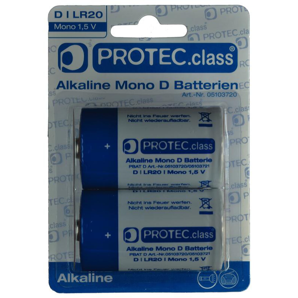 PROTEC.class Batterie PBAT D Mono 2Blister