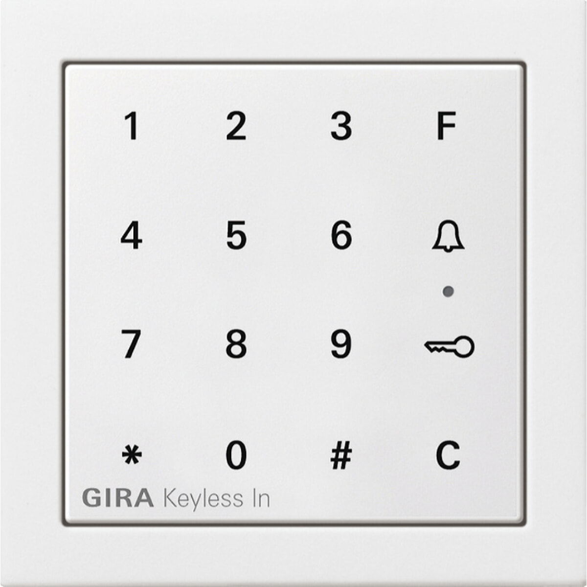 Gira Pin-Code-Tastatur 2605112 Codetastatur Fläche reinweiss