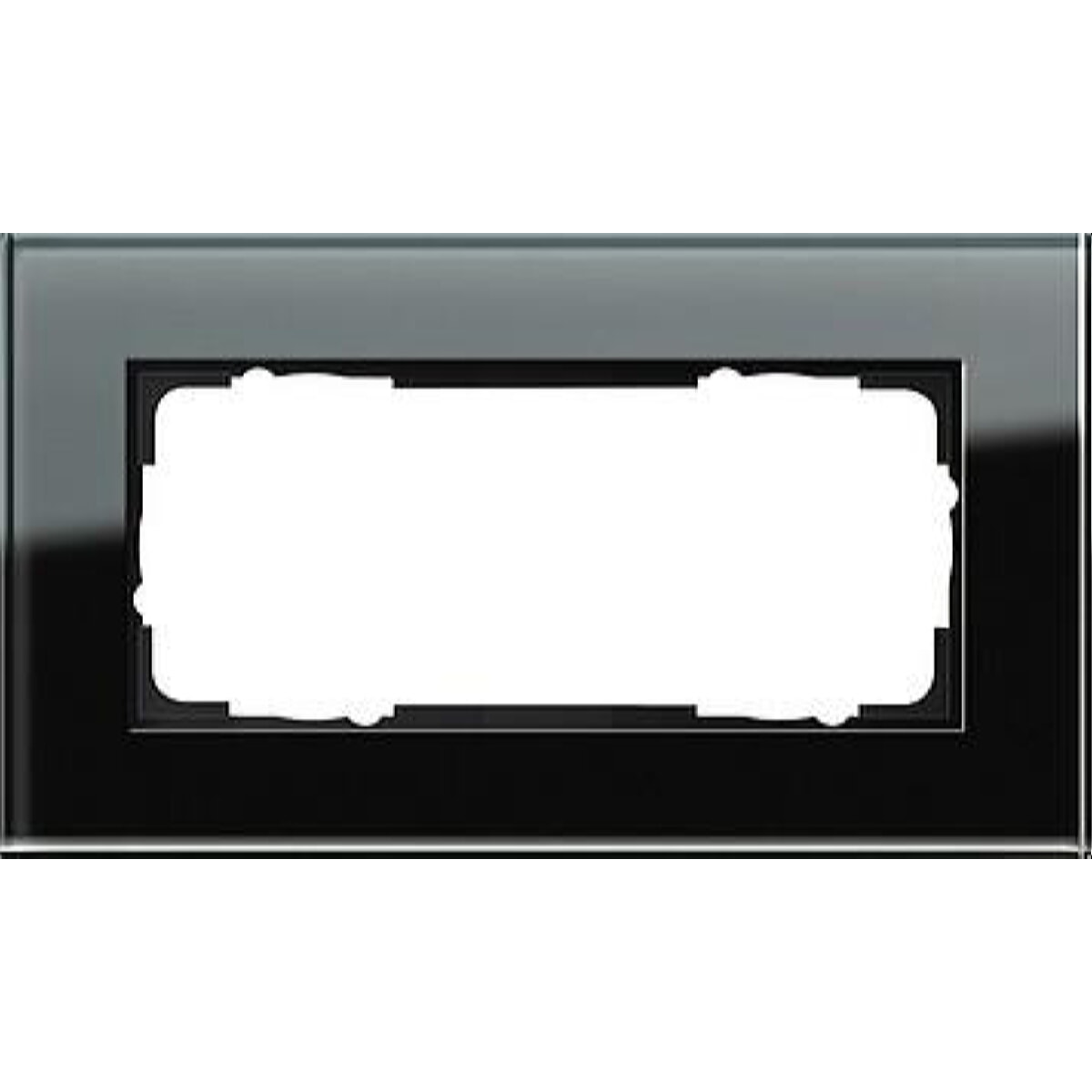 Gira Rahmen 100205 2fach o.M. Esprit Glas schwarz