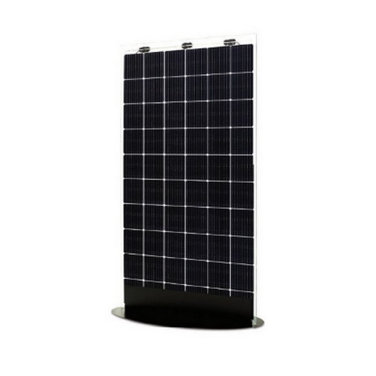 Solitek solar module SOLID 370W frameless glass-glass bifacial Full Black
