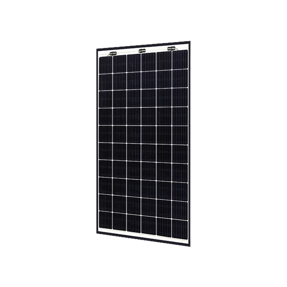 Solitek Solarmodul SOLID FRAMED 370W Rahmen Schwarz Glas-Glas Bifazial Transparent