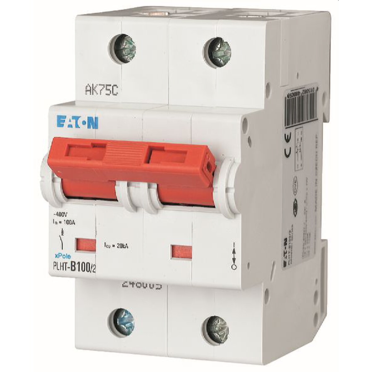 Eaton Electric Leitungsschutzschalter, Automat PLHT-D100/2 D100A 2polig