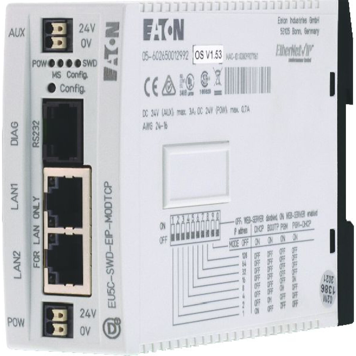 Eaton Electric Umsetzer EU5C-SWD-EIP-MODTCP