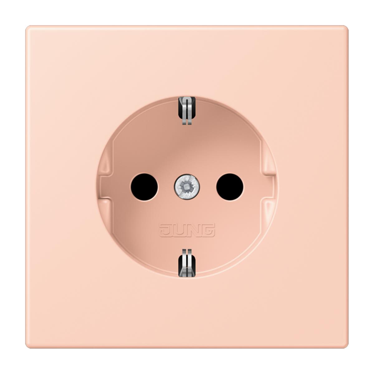 Jung SCHUKO Steckdose, 16 A 250 V ~, SAFETY+, Serie LS, l'ocre rouge clair LC1520KI234