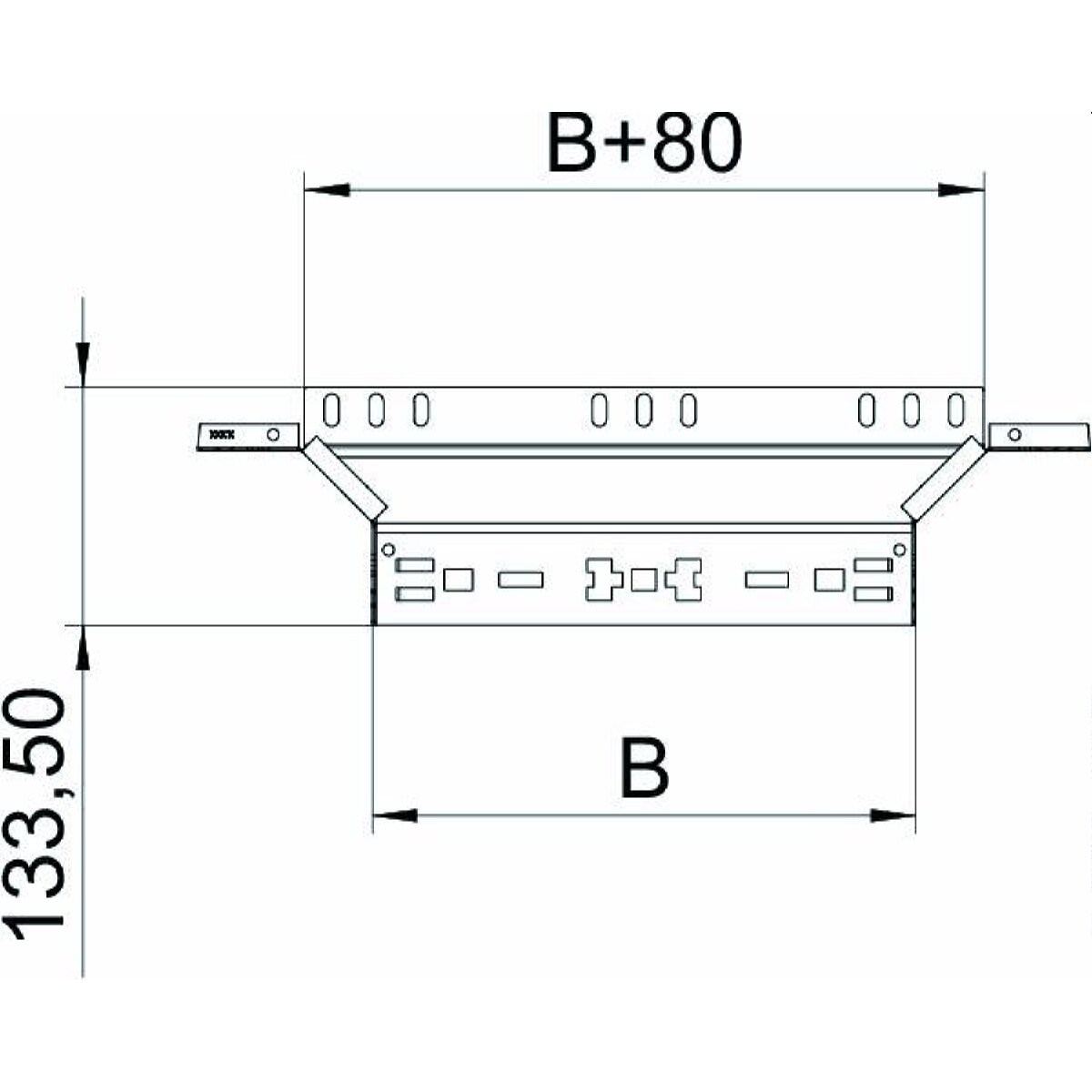 OBO Anbau-Abzweigstück RAAM 610 VA4571 mit Schnellverbindung