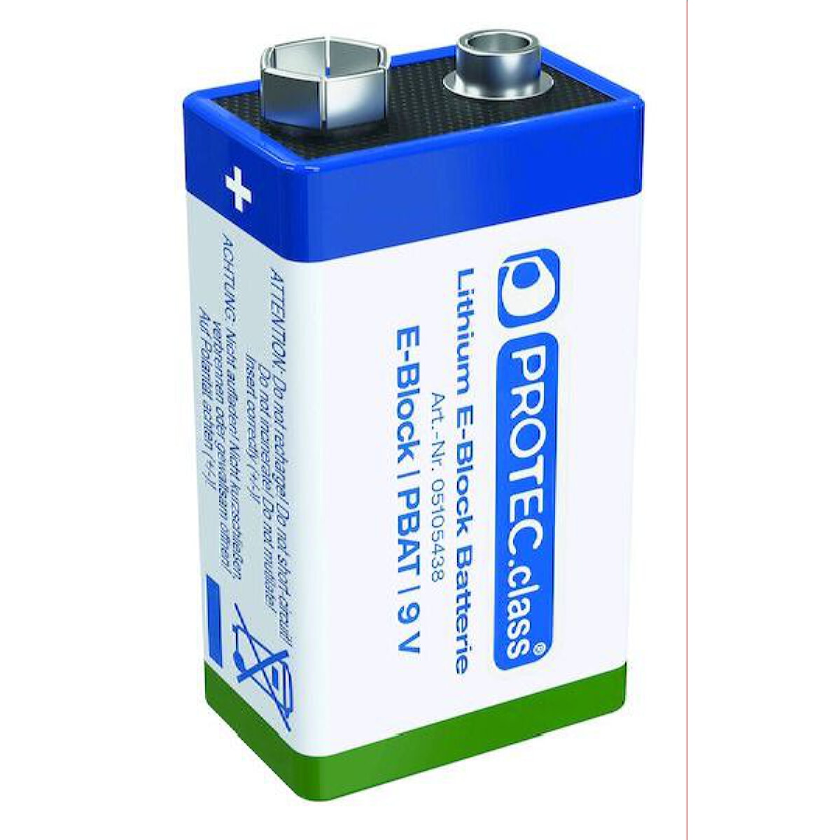 Protec.class Blockbatterie PBAT 9V Lithium 1200mAh (MHD) 05105438