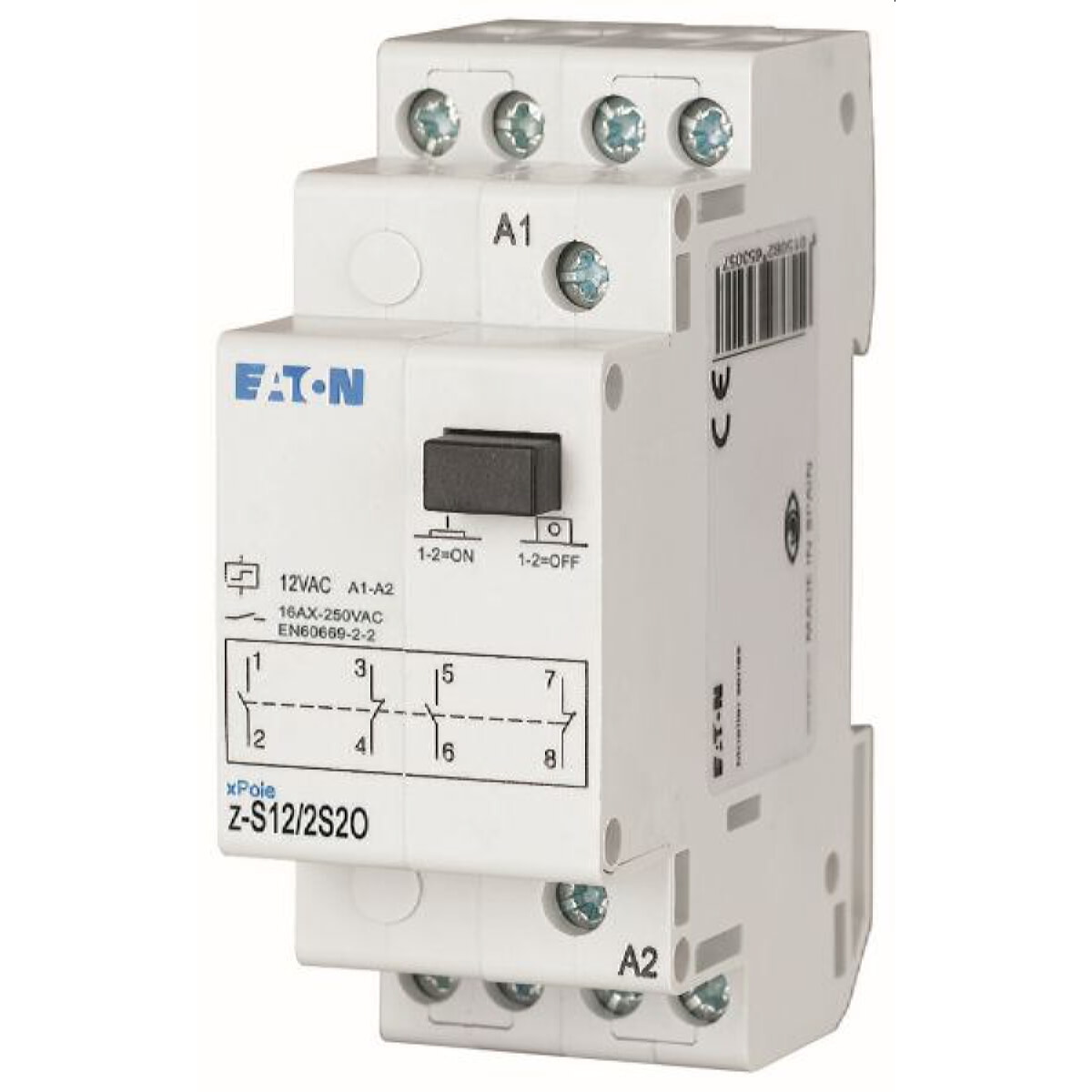 Eaton Electric Stromstoßschalter Z-S12/2S2O 12VAC/16A/2S 2OE
