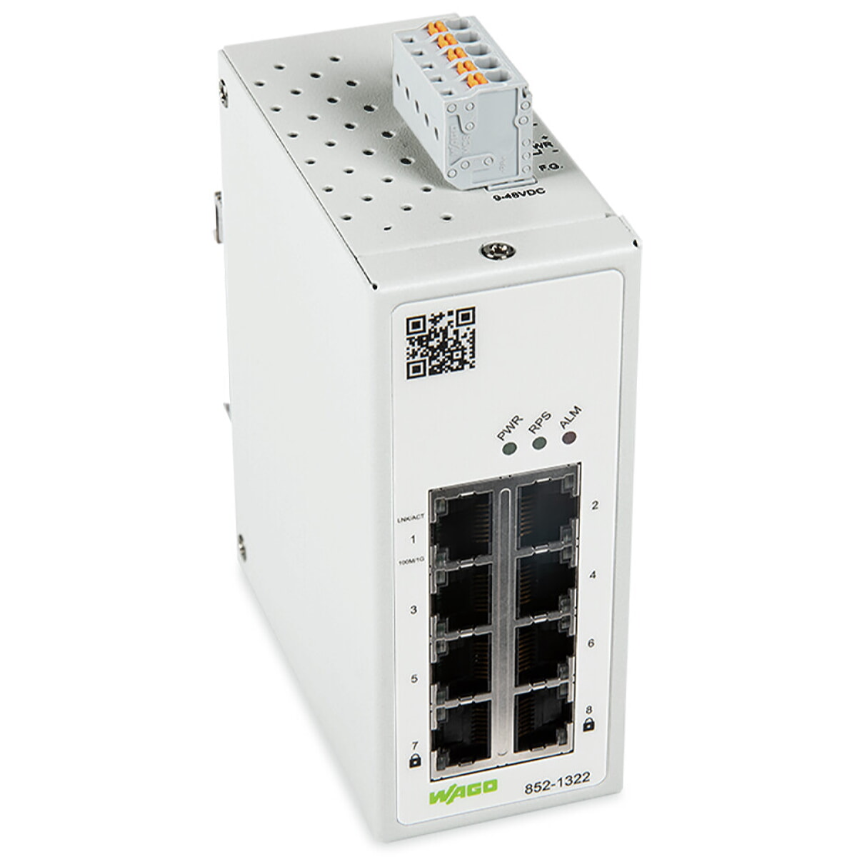 WAGO Industrial-Managed-Switch 8-Port 1000BASE-T MAC Security 852-1322