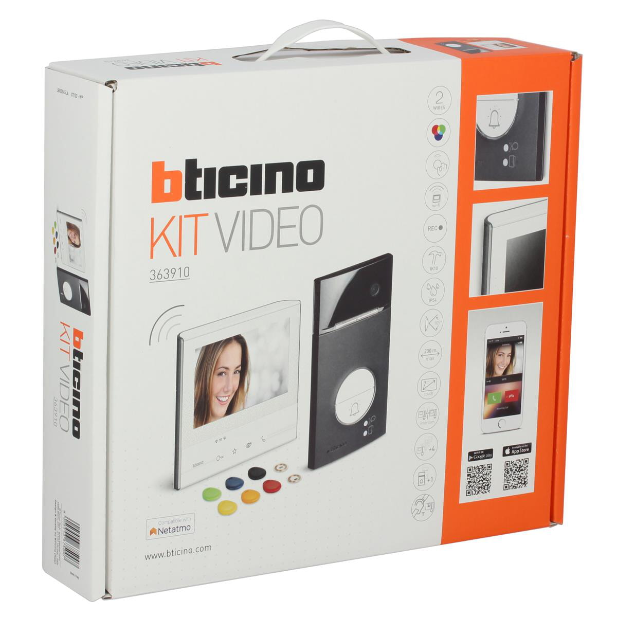 Bticino Video-Sprechanlagen-Set 363910 Flex One L3000 Schwarz + X13E