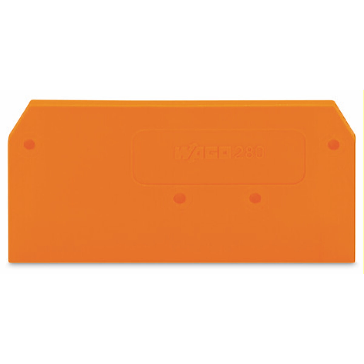 WAGO Abschlussplatte u. Zwischenplatte 280-309 orange