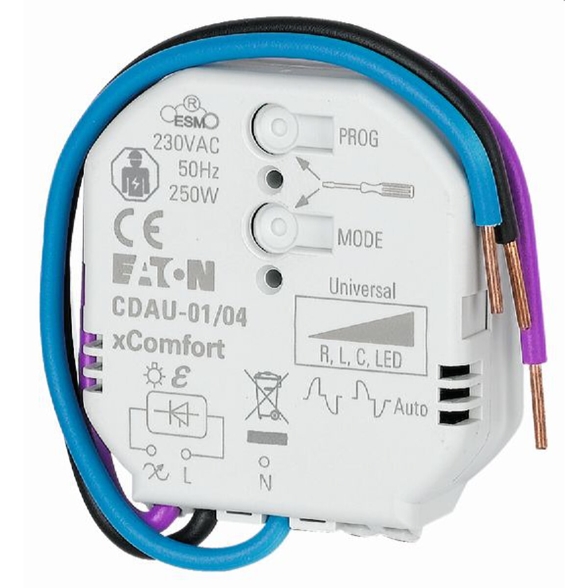 EATON Electric Smart-Dimmaktor CDAU-01/04 R/L/C/LED 0-250W