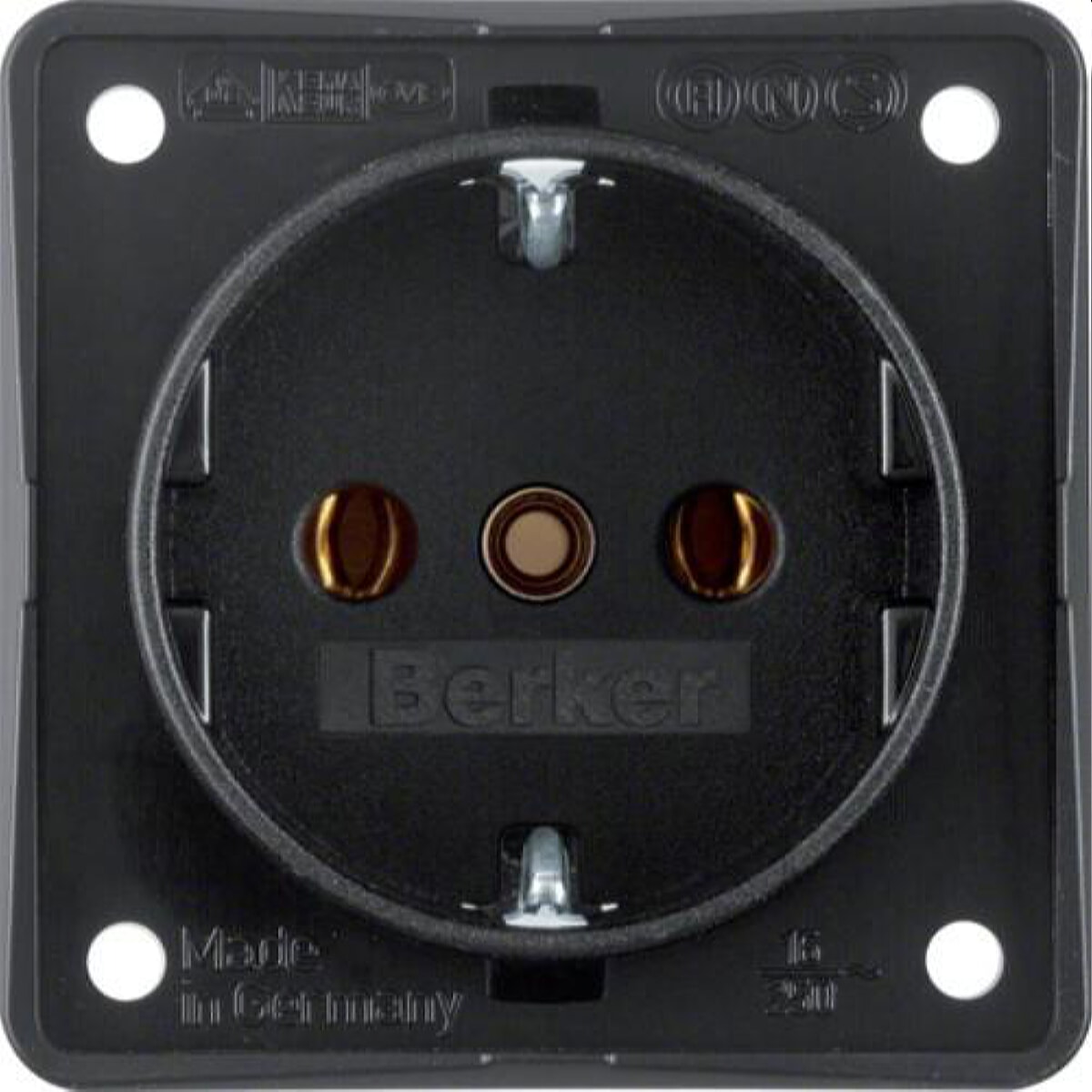 Berker SCHUKO-Steckdose M39418505 schwarz matt